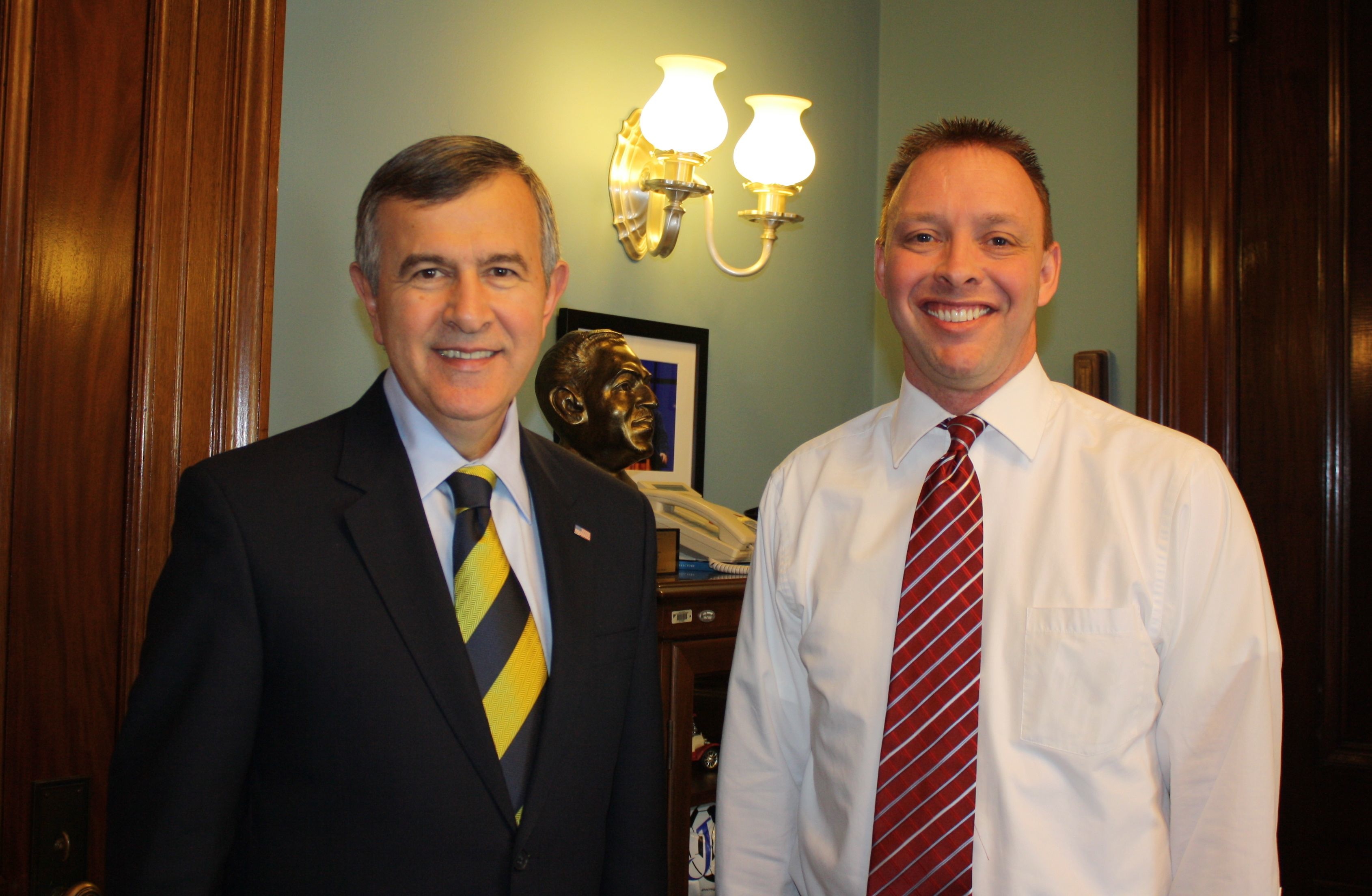 Senator Mike Johanns with
Doug Hauserman